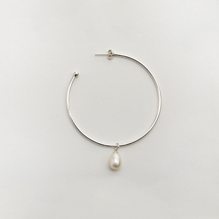 Pearl Hoop Earring