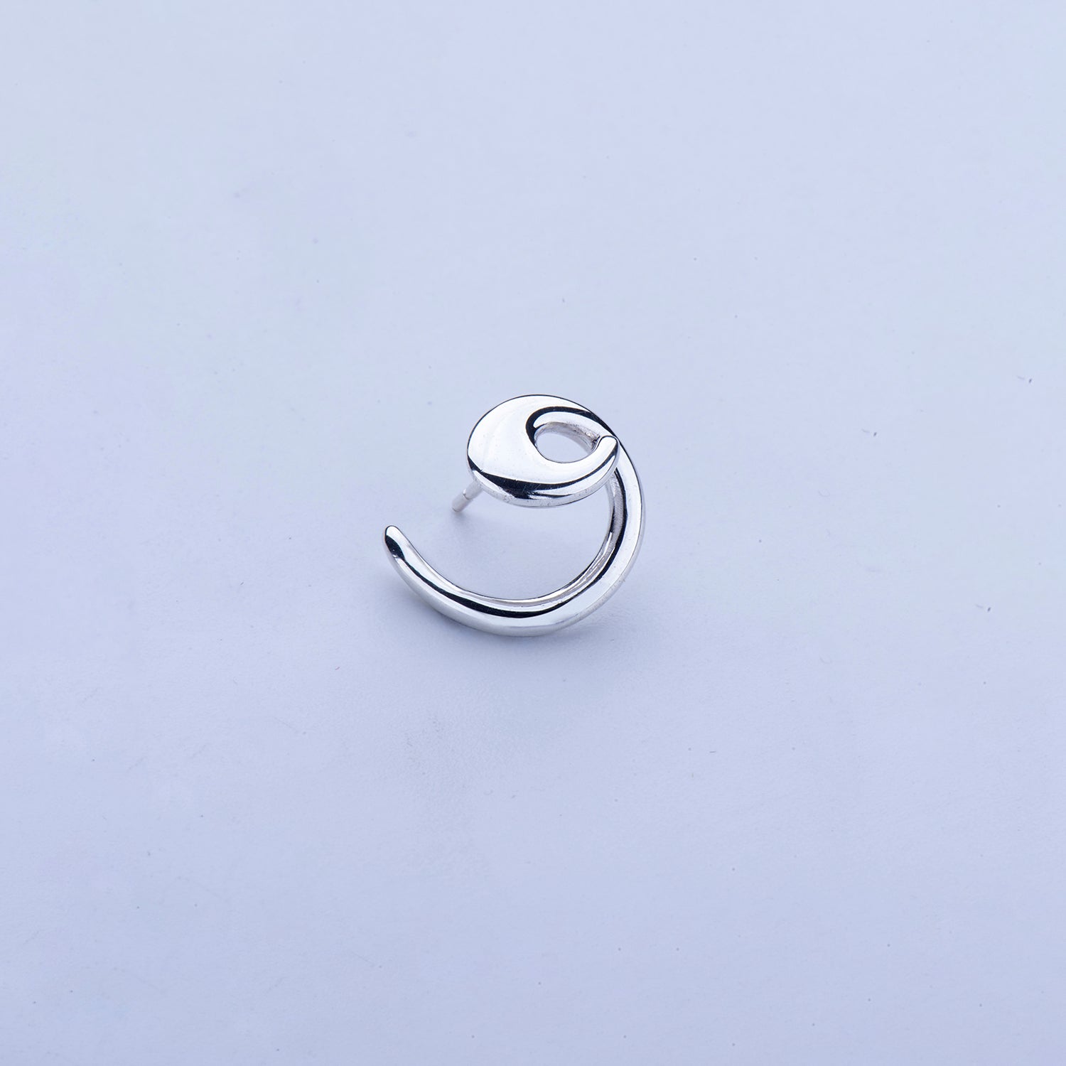 Silver Spiral Stud – Born from Rock