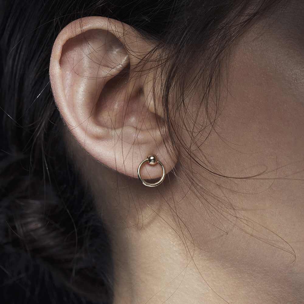 Born From Rock Onyx Luna Earring片耳ピアス Born From Rock Onyx